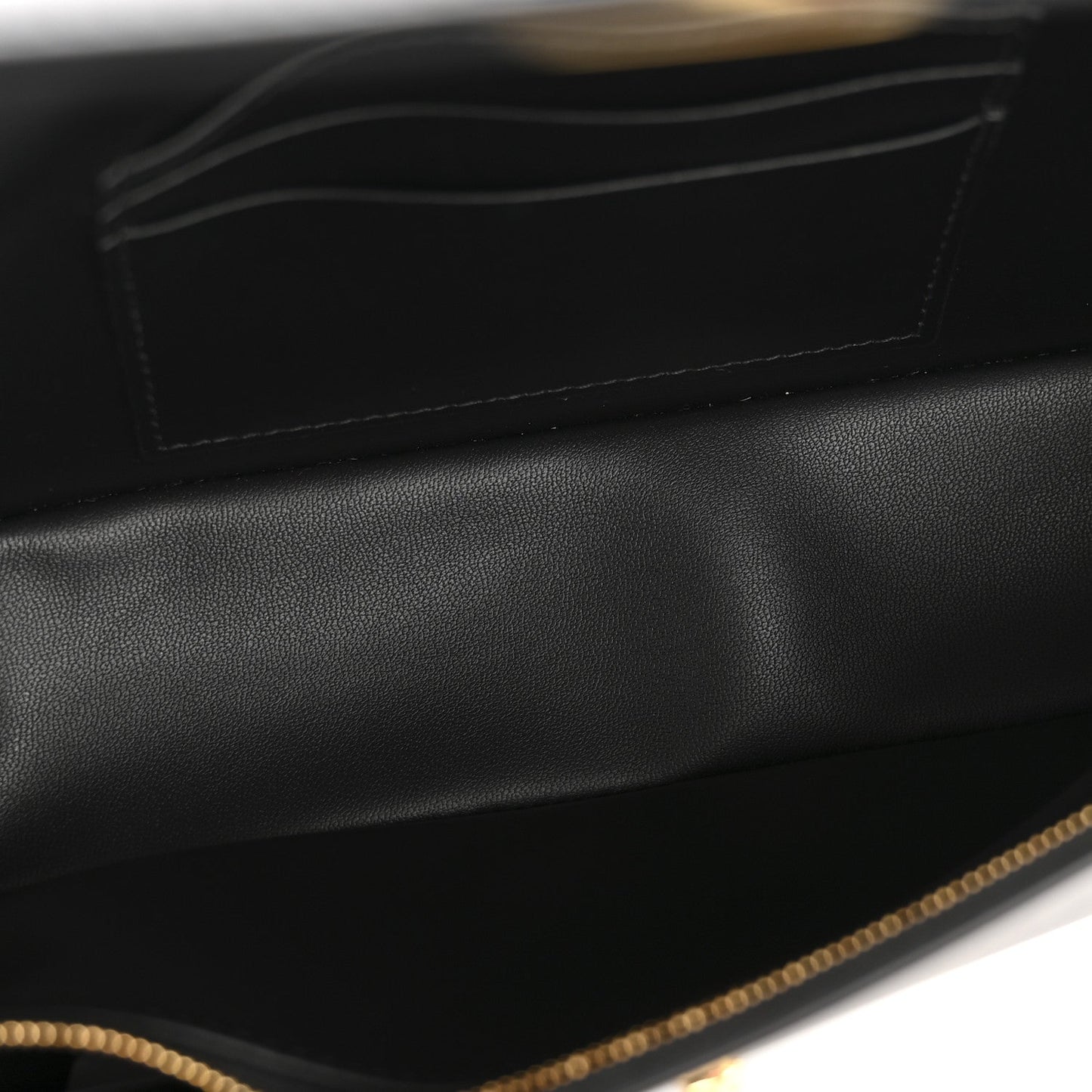 Box Calfskin 30 Montaigne Avenue Pouch Black