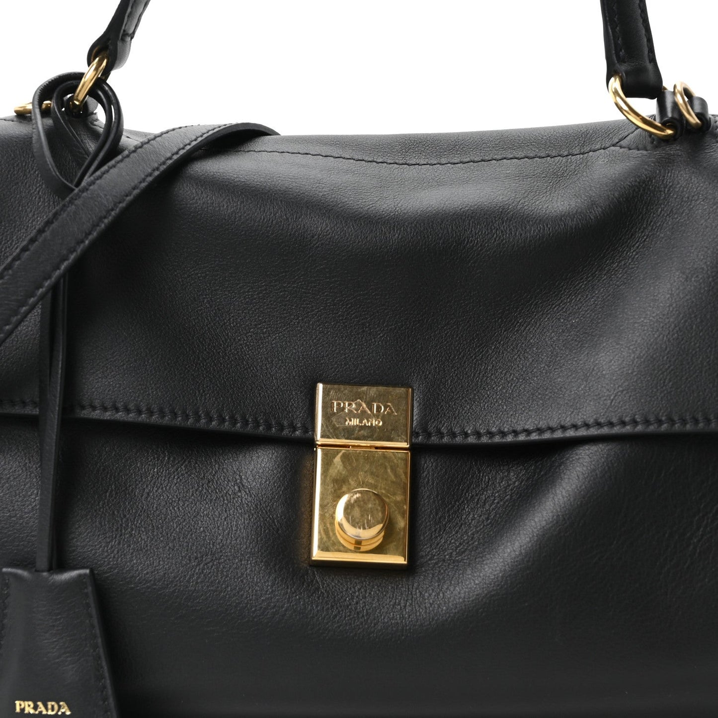 Calfskin Medium Soft Sound Shoulder Bag Black