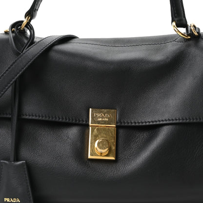 Calfskin Medium Soft Sound Shoulder Bag Black
