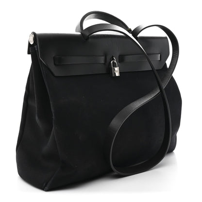 Military Toile Vache Hunter Herbag Messenger 39 Black