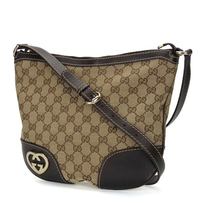 Gucci GG Canvas Leather Shoulder Bag 257072