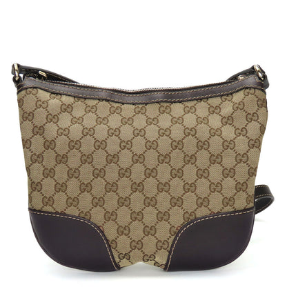 Gucci GG Canvas Leather Shoulder Bag 257072