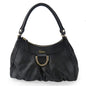 USED GUCCI Leather Handbag Black Shoulder
