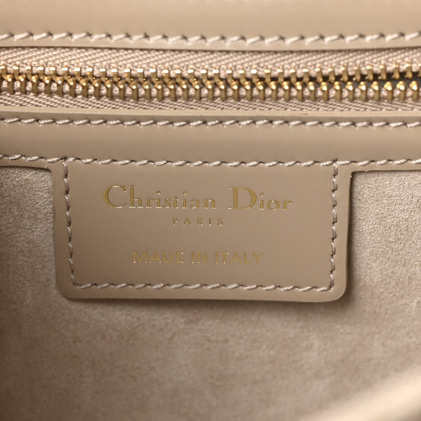 Calfskin Macrocannage Small Diorcamp Messenger Sand