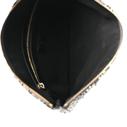 Sequins Medium 19 Pouch Silver