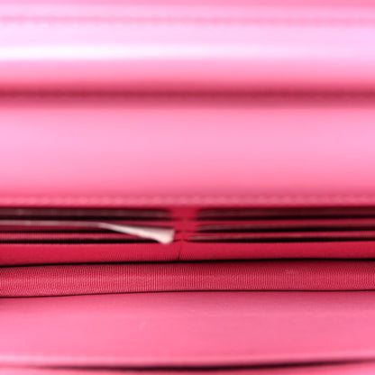 Aged Calfskin Quilted Gabrielle Wallet On Chain WOC Pink