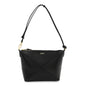 Shiny Calfskin Puzzle Fold Pouch Black