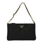 Re-Nylon Tessuto Impuntu Quilted Re-Edition 1995 Chaine Pouch Black