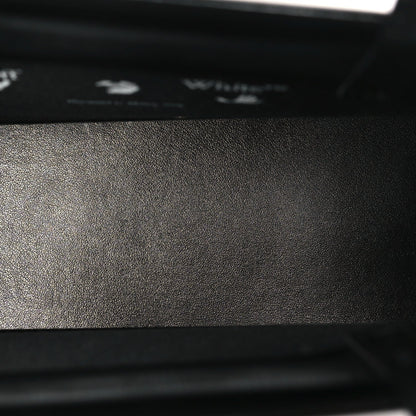 Patent Calfskin Logo Box Bag Black