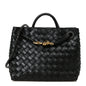 Nappa Intrecciato Small Andiamo Shoulder Bag Black