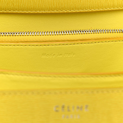 Liege Calfskin Medium Classic Box Flap Bag Fluo Yellow