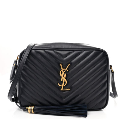 Calfskin Matelasse Monogram Lou Camera Bag Deep Marine