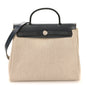 Toile Vache Calfskin Herbag PM 30 Navy Bleu Natural