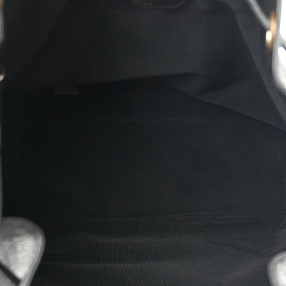 Caviar CC Drawstring Shoulder Bag Black