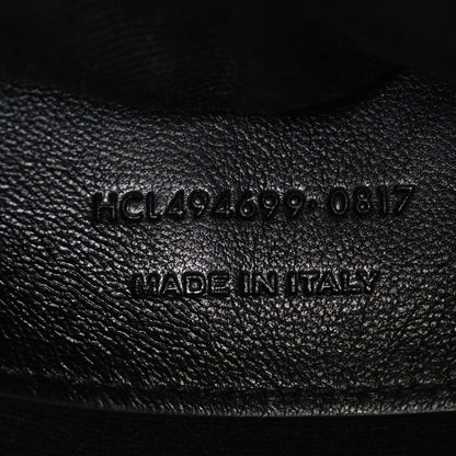 Calfskin Y Quilted Monogram Small Loulou Chain Satchel Black