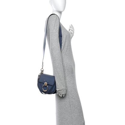 Calfskin Small Tess Bag Deep Ocean Blue