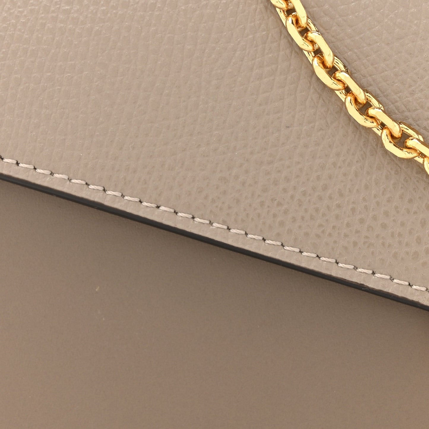 Vitello King Cruise FF Diamonds Continental Envelope Wallet On Chain Truffle Dove