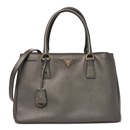 Saffiano Lux Medium Tote Grafite