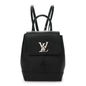 Calfskin Lockme Mini Backpack Black