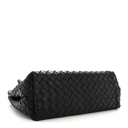 Nappa Intrecciato Medium Andiamo Shoulder Bag Black