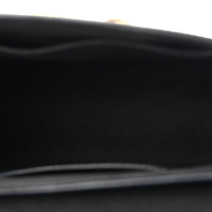 Epi Flowers Twist Shoulder Bag MM Black