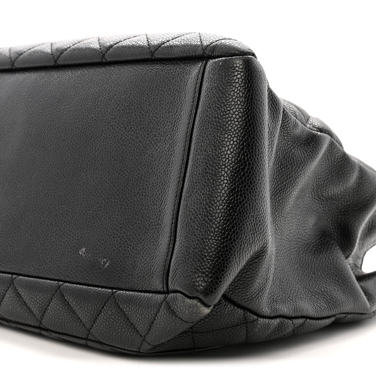 Caviar Quilted Grand Shopping Tote GST Black