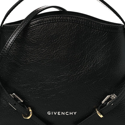 Tumbled Calfskin Nano Voyou Bag Black