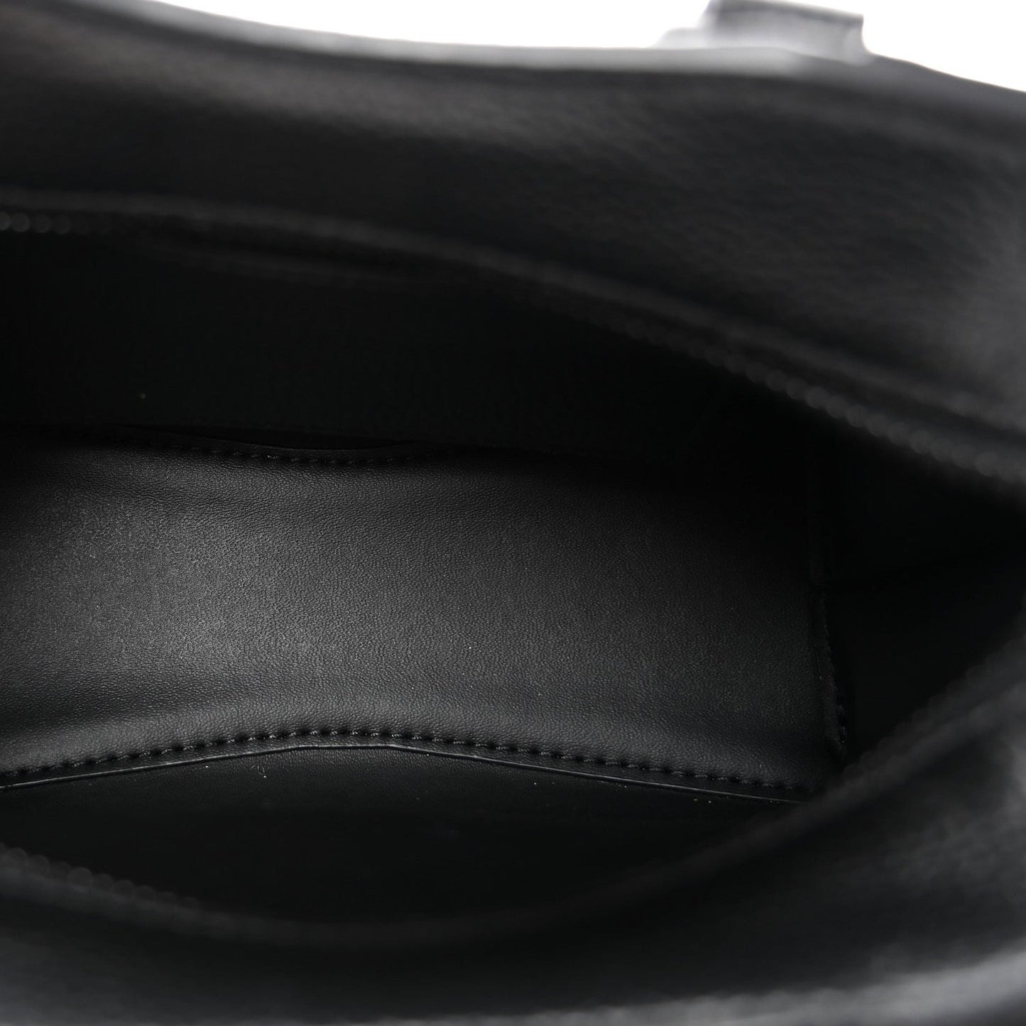 Grained Calfskin Neo Classic Black Hardware Nano City Crossbody Black