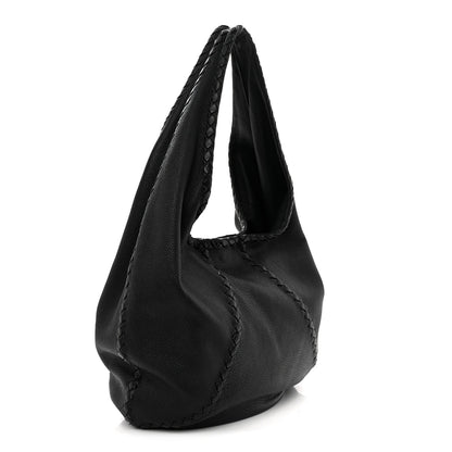 Cervo Deerskin Large Hobo Black