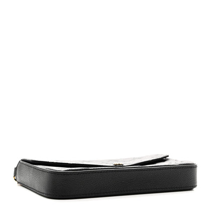 Empreinte Pochette Felicie Chain Wallet Black
