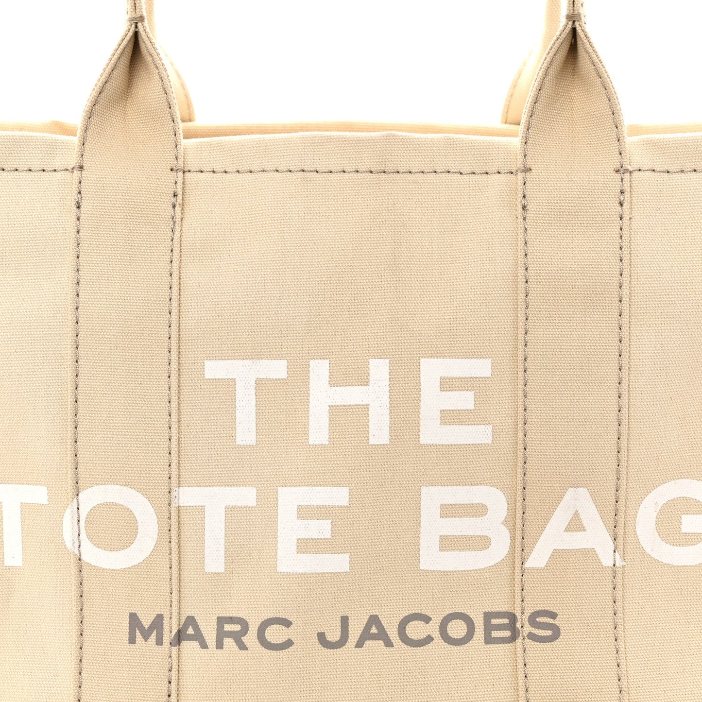 Cotton Canvas Large The Tote Bag Beige