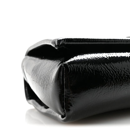 Naplak Patent Calfskin Monochrome Loubi54 Shoulder Bag Zaffiro