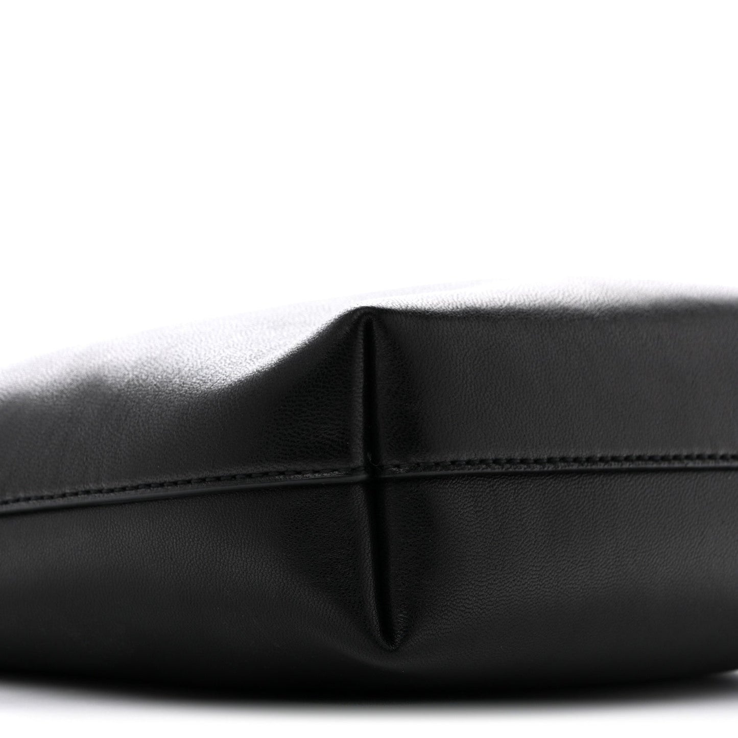 Lambskin Pochon Shoulder Bag Black