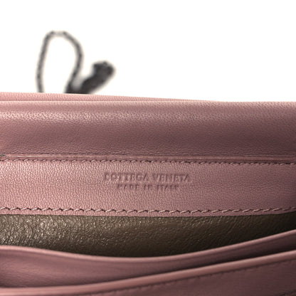 Nappa Intrecciato Continental Wallet on Chain Violet