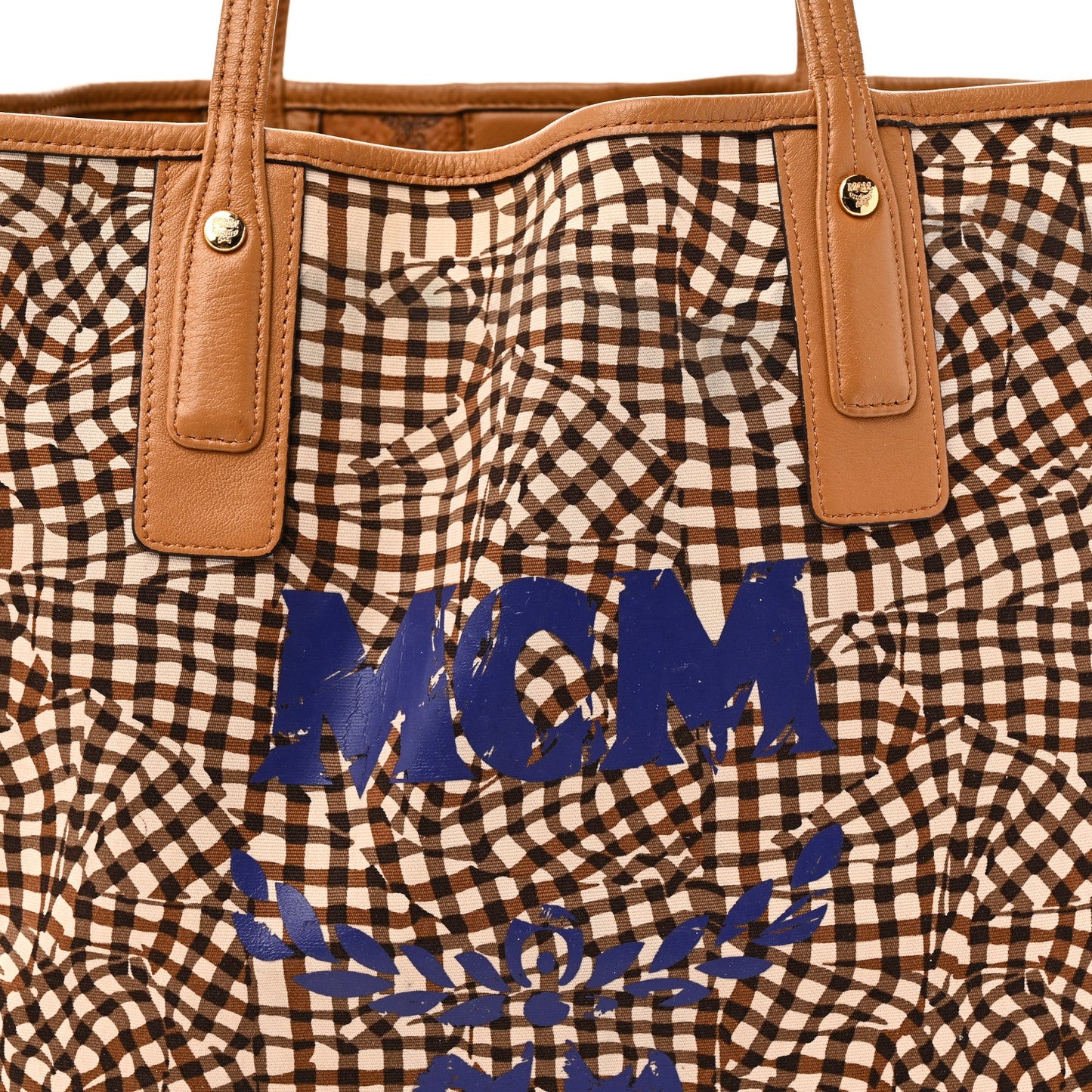 Visetos Medium Liz Reversible Shopper Tote Cognac