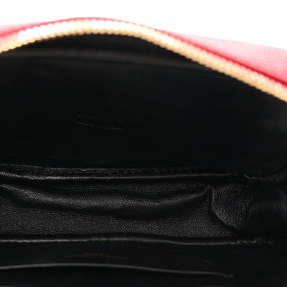Grain De Poudre Matelasse Monogram Mini Lou Camera Bag Eros Red
