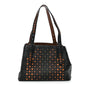 Nappa Intrecciato Perforated Small Cesta Tote Black Multicolor