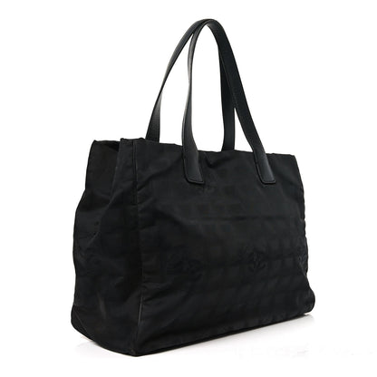 Nylon Large Travel Tote Black