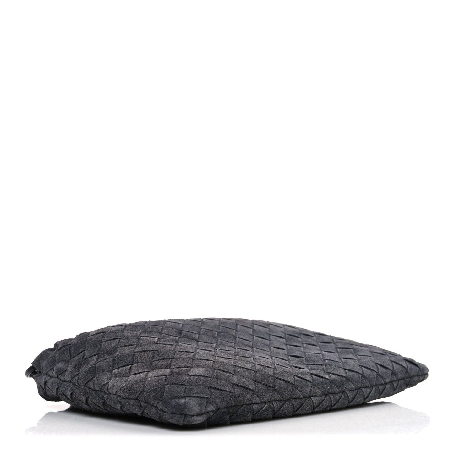 Suede Calfskin Intrecciato Medium Dustbag Grey
