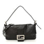 Crackled Calfskin Baguette 26424 Black