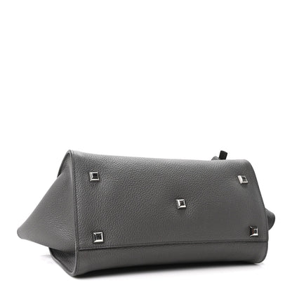 Calfskin Medium Studio Soft Bag Grey
