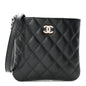 Lambskin Quilted Uniform Crossbody Bag Black