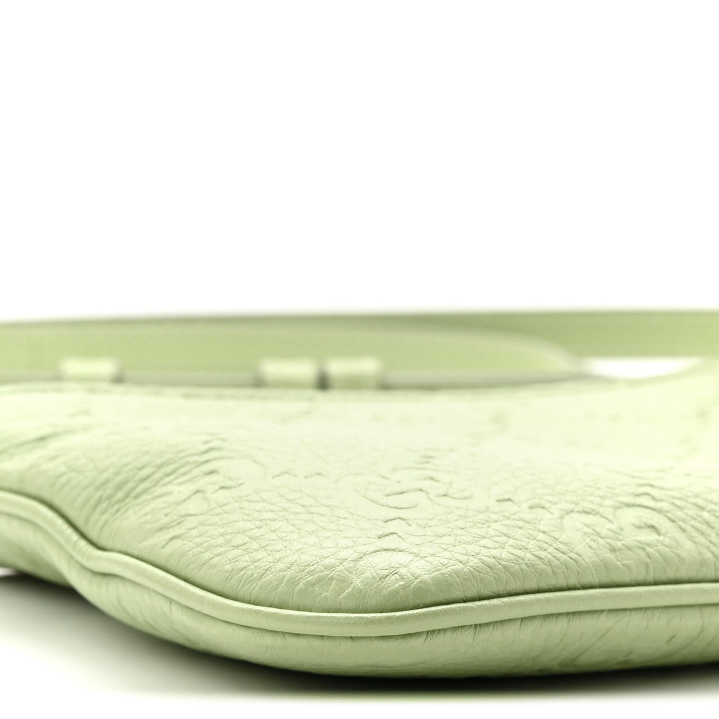 GG Grainy Calfskin Emblem Super Mini Shoulder Bag Sage Leaf