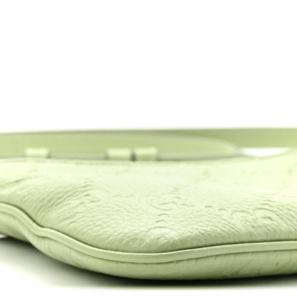GG Grainy Calfskin Emblem Super Mini Shoulder Bag Sage Leaf