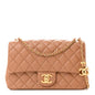 Lambskin Quilted Small CC Crush Flap Brown
