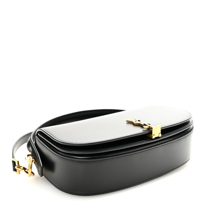 Box Calfskin Voltaire Top Handle Crossbody Bag Black