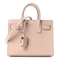 Calfskin Crocodile Embossed Nano Sac De Jour Marble Pink