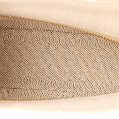 Wicker Canvas Mini Tote Naturale White
