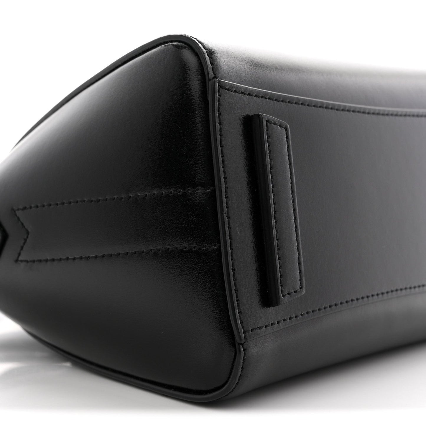Shiny Lord Calfskin Mini Antigona Black