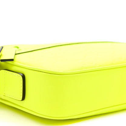 Rubber Effect Monogram GG Crossbody Bag Fluorescent Yellow
